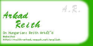 arkad reith business card